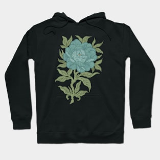 Chrysanthemum Antique Engraving Drawing Hoodie